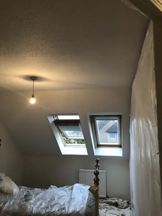 Skimming over Artex ceilings, Cambridge